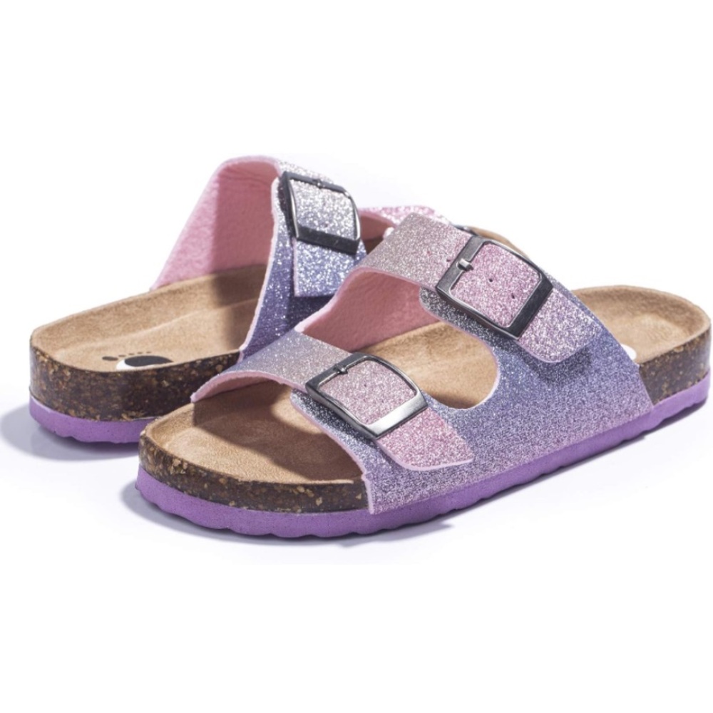 FITORY Glitter Slide Sandals
